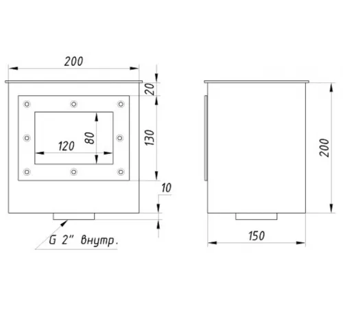 Скиммер АТ 05.20 (универс.) МИНИ, из нерж. стали AISI-304
