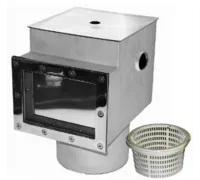 Скиммер АТ 05.09 (универс.) V 25 л., из нерж. стали AISI-304, с переливом