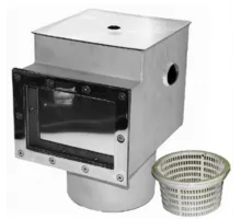 Скиммер АТ 05.09 (универс.) V 25 л., из нерж. стали AISI-304, с переливом