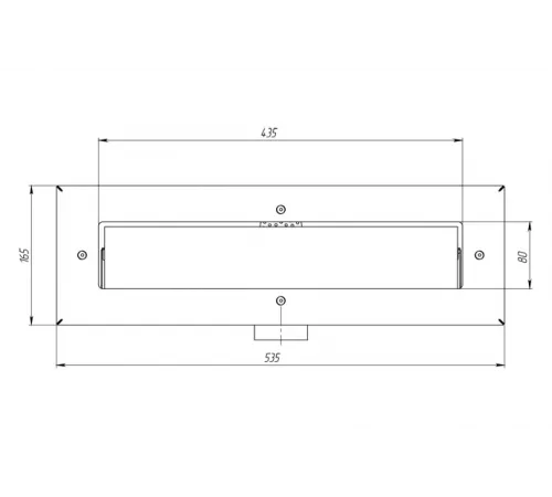 Скиммер СК.40.0/1 (универс.) с узкой горловиной, без крышки из нерж. стали AISI-316