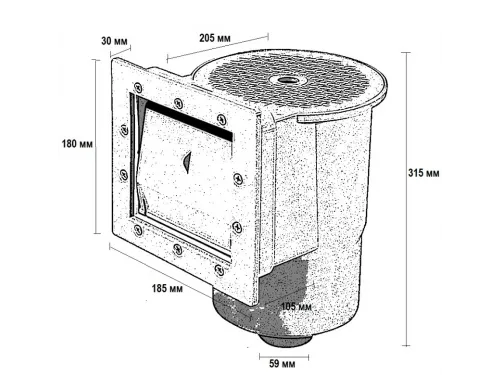 Скиммер-пакет Kokido Olimpic K001WBX/LX/W (скиммер, форсунка, адаптер для пылесоса)