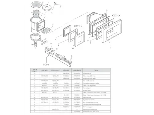 Скиммер-пакет Kokido Olimpic K001WBX/LX/W (скиммер, форсунка, адаптер для пылесоса)