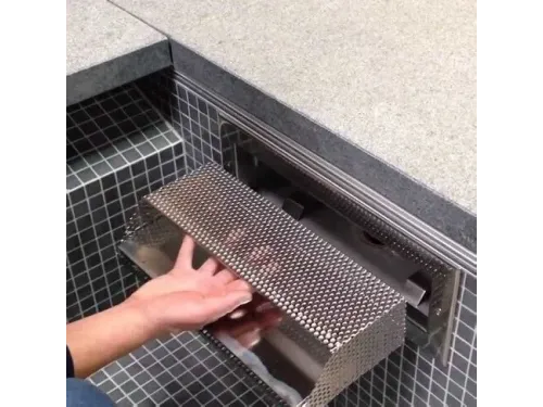 Скиммер (универс.), из нерж. стали, с выдвижной корзиной, без крышки, Marpiscine 19123