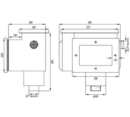 Скиммер СК.30.0 (универс.) с электронным доливом из нерж. стали AISI-304