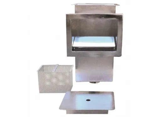 Скиммер (плитка), из нерж. стали, с удлиненной горловиной, Marpiscine 19101