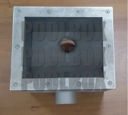 Скиммер АТ 05.23 (универс.) с выдвижной корзиной, из нерж. стали AISI-304, с переливом