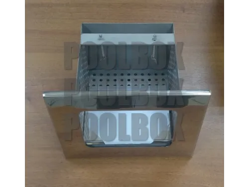 Скиммер АТ 05.23M (универс.) с выдвижной корзиной, из нерж. стали AISI-316, с переливом