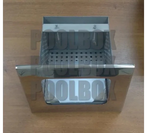 Скиммер АТ 05.23 (универс.) с выдвижной корзиной, из нерж. стали AISI-304, с переливом