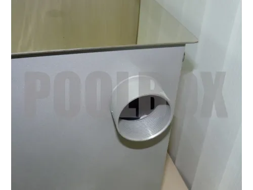 Скиммер АТ 05.13 (универс.) V 25 из нерж. стали AISI-304, с регулятором уровня воды и переливом