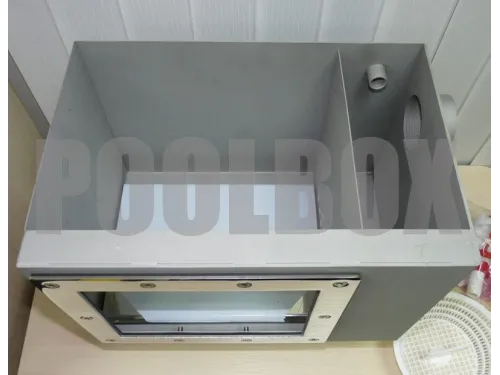 Скиммер АТ 05.13 (универс.) V 25 из нерж. стали AISI-304, с регулятором уровня воды и переливом