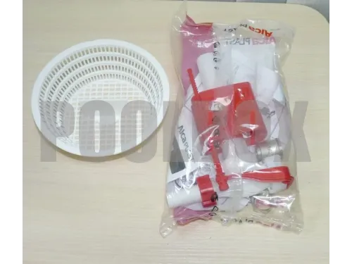 Скиммер АТ 05.13 (универс.) V 25 из нерж. стали AISI-304, с регулятором уровня воды и переливом