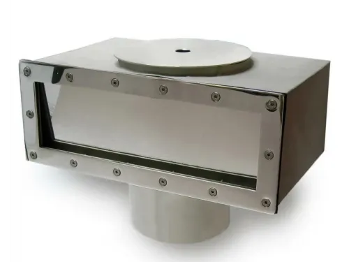 Скиммер АТ 05.12 (универс.) V 35 л., из нерж. стали AISI-304, с широкой рамкой, с переливом