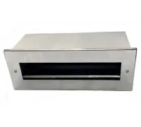 Скиммер АТ 05.23.2 узкий (универс.) с выдвижной корзиной с датчиком уровня и переливом из нерж. стали AISI-304