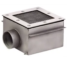 Слив донный (универс.) 150х150 мм., СД.50.4, из нерж. стали AISI-304