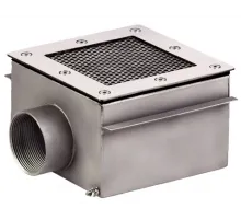 Слив донный (универс.) 250х250 мм., СД.25.2, из нерж. стали AISI-304