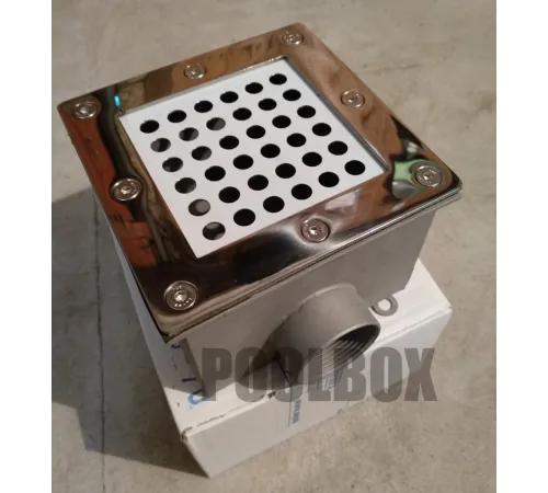 Слив донный (универс.) 150х150 мм. АТ 04,05, из нерж. стали AISI-304