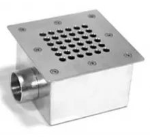 Слив донный (универс.) 165х165 мм. АТ 04,06, из нерж. стали AISI-304