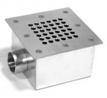 Слив донный (универс.) 165х165 мм. АТ 04,06, из нерж. стали AISI-304