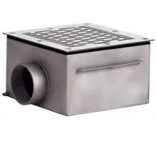 Слив донный (универс.) 200х200 мм., СД.20.2/1, из нерж. стали AISI-316