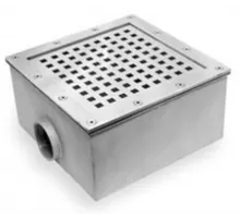 Слив донный (универс.) 250х250 мм., АТ 04.08M из нерж. стали AISI-316