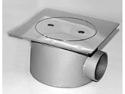 Слив донный антивихревой (плитка) 180х180 мм. АТ 04,13M из нерж. стали AISI-316