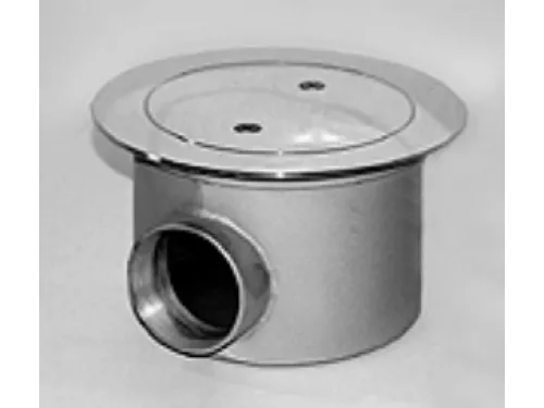 Слив донный антивихревой (плитка) D=180 мм. АТ 04,12 из нерж. стали AISI-304
