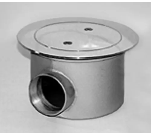 Слив донный антивихревой (плитка) D=180 мм. АТ 04,12M из нерж. стали AISI-316