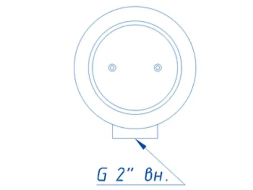 Слив донный антивихревой (плитка) D=180 мм. АТ 04,12 из нерж. стали AISI-304