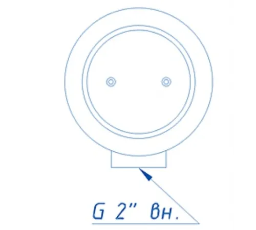 Слив донный антивихревой (плитка) D=180 мм. АТ 04,12M из нерж. стали AISI-316