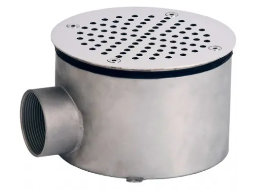 Слив донный (плитка) д.165 мм. (круг), СД.60.1, из нерж. стали AISI-304