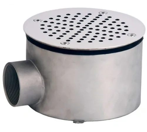 Слив донный (плитка) д.165 мм. (круг), СД.60.1, из нерж. стали AISI-304