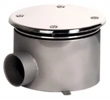 Слив донный (плитка) д.165 мм. (круг), СД.65.1, из нерж. стали AISI-304