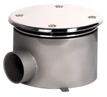 Слив донный (плитка) д.165 мм. (круг), СД.65.1, из нерж. стали AISI-304