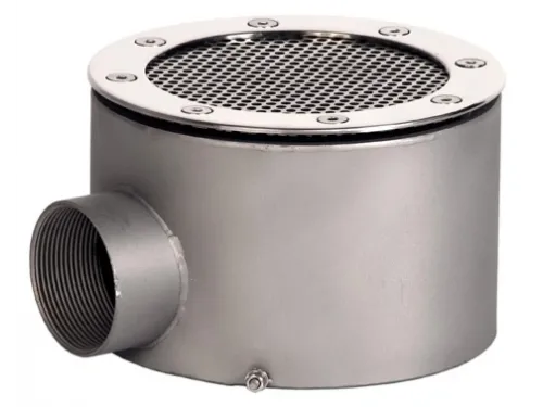 Слив донный (универс.) д.165 мм. (круг), СД.65.4, из нерж. стали AISI-304