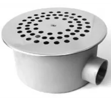 Слив донный "эконом" (плитка) D=250 мм. АТ 04,11 из нерж. стали AISI-304