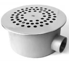 Слив донный "эконом" (плитка) D=250 мм. АТ 04,11 из нерж. стали AISI-304