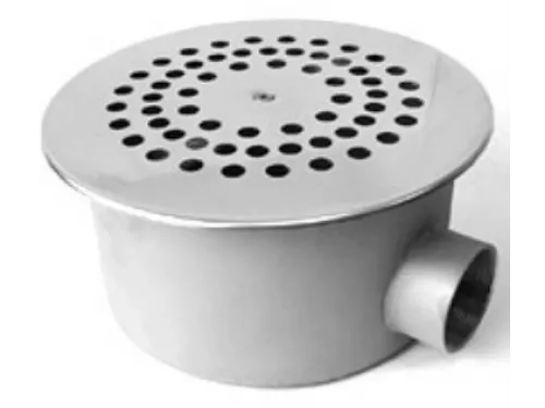 Слив донный "эконом" (плитка) D=250 мм. АТ 04,11M из нерж. стали AISI-316