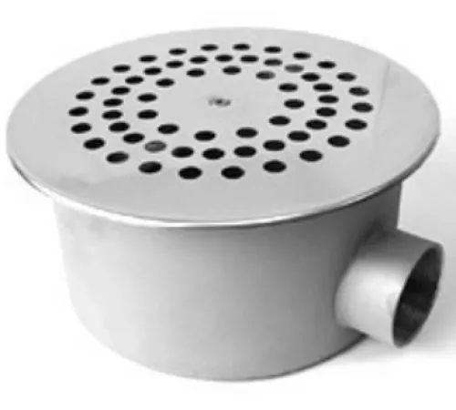 Слив донный "эконом" (плитка) D=250 мм. АТ 04,11M из нерж. стали AISI-316