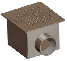 Слив донный из нерж. стали (плитка) Aquaviva 2'', AISI 304 (150x150 мм)