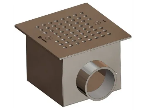 Слив донный из нерж. стали (плитка) Aquaviva 2'', AISI 304 (150x150 мм)