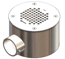 Слив донный из нерж. стали (плитка) Aquaviva 2'', AISI 304 (D165 мм)