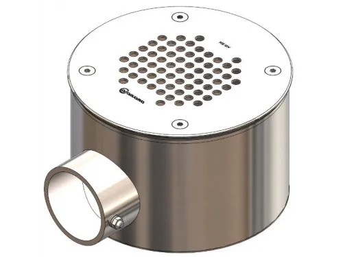 Слив донный из нерж. стали (плитка) Aquaviva 2'', AISI 304 (D165 мм)
