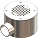 Слив донный из нерж. стали (плитка) Aquaviva 2'', AISI 304 (D165 мм)