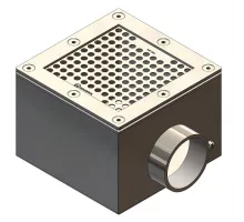 Слив донный из нерж. стали (универс.) Aquaviva 2'', AISI 304 (150x150 мм)