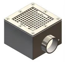 Слив донный из нерж. стали (универс.) Aquaviva 2'', AISI 304 (150x150 мм)