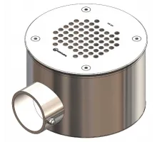 Слив донный из нерж. стали (универс.) Aquaviva 2'', AISI 304 (D165 мм)