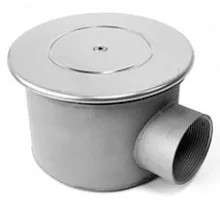 Слив донный (универс.) D=165 мм, ативихревой, АТ 04,02, из нерж. стали AISI-304