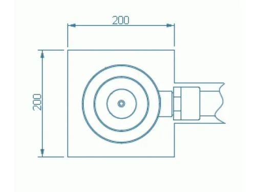 Слив донный (универс.) D=165 мм, ативихревой, АТ 04,02M, из нерж. стали AISI-316