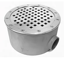 Слив донный (универс.) D=250 мм. АТ 04,03 из нерж. стали AISI-304