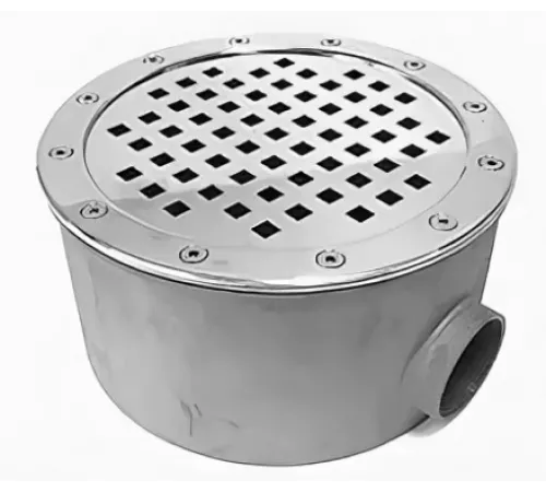 Слив донный (универс.) D=250 мм. АТ 04,03 из нерж. стали AISI-304